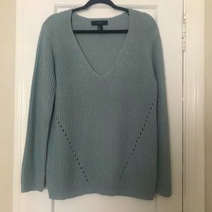 Forever21 V Neck Sweater with Cut Outs